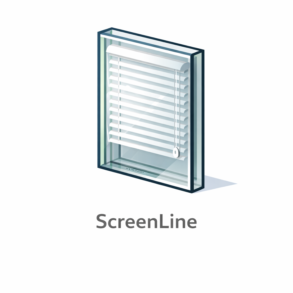 Met geïntegreerde zonwering - Screenline